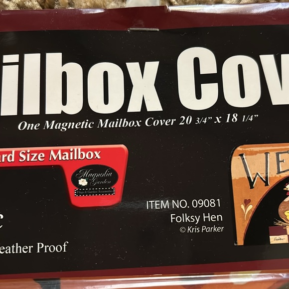 Folksy Hen magnetic mailbox cover - Picture 5 of 8